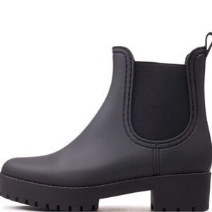 Jeffrey Campbell Black Ankle Rain Boots